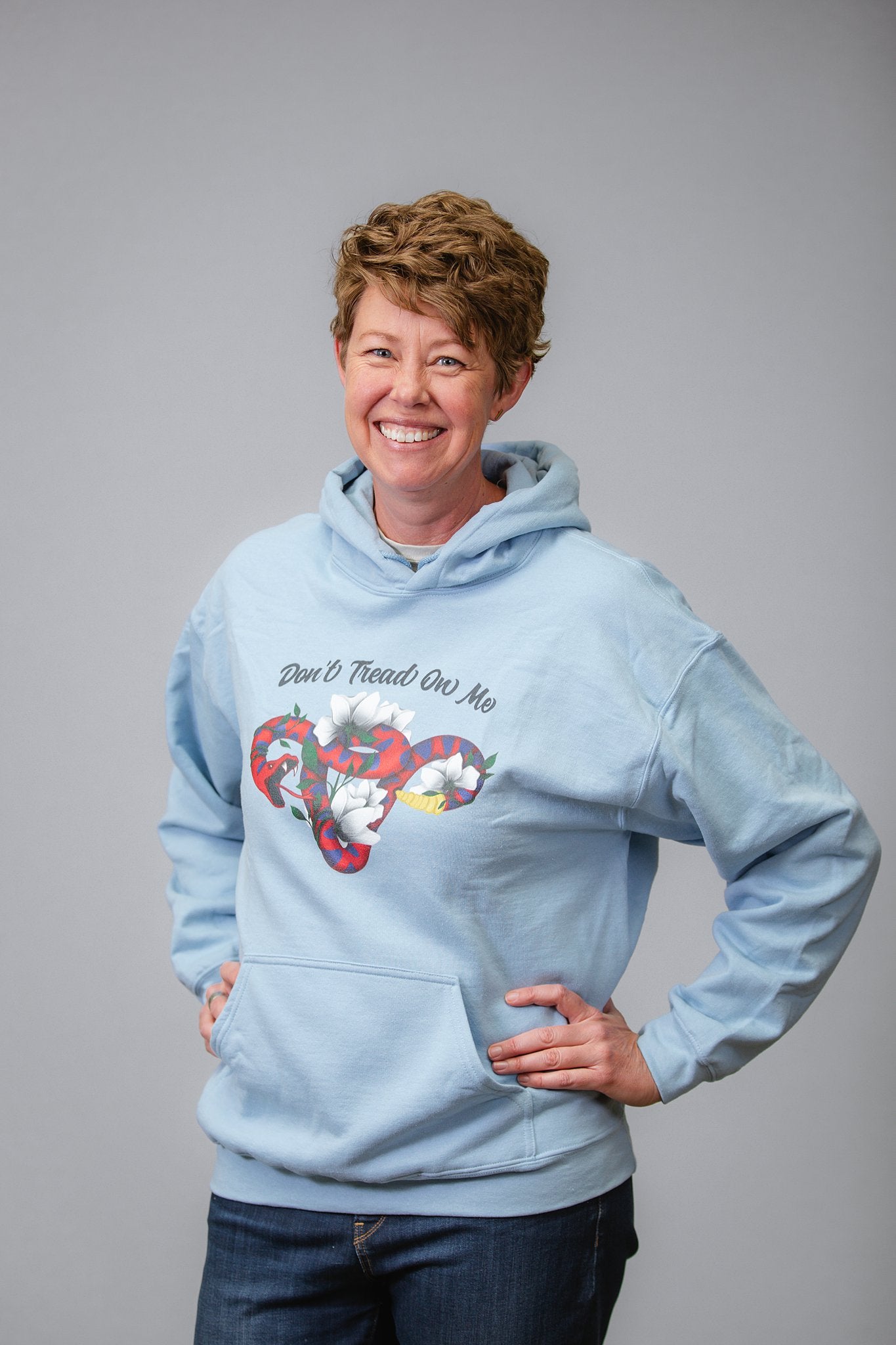 Don’t Tread on Me - Hoodie - Supporting Women’s Rights Shirts & Tops Woke American Apparel