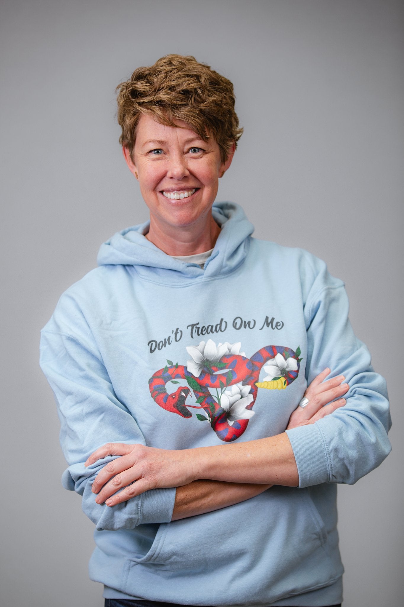 Don’t Tread on Me - Hoodie - Supporting Women’s Rights Shirts & Tops Woke American Apparel