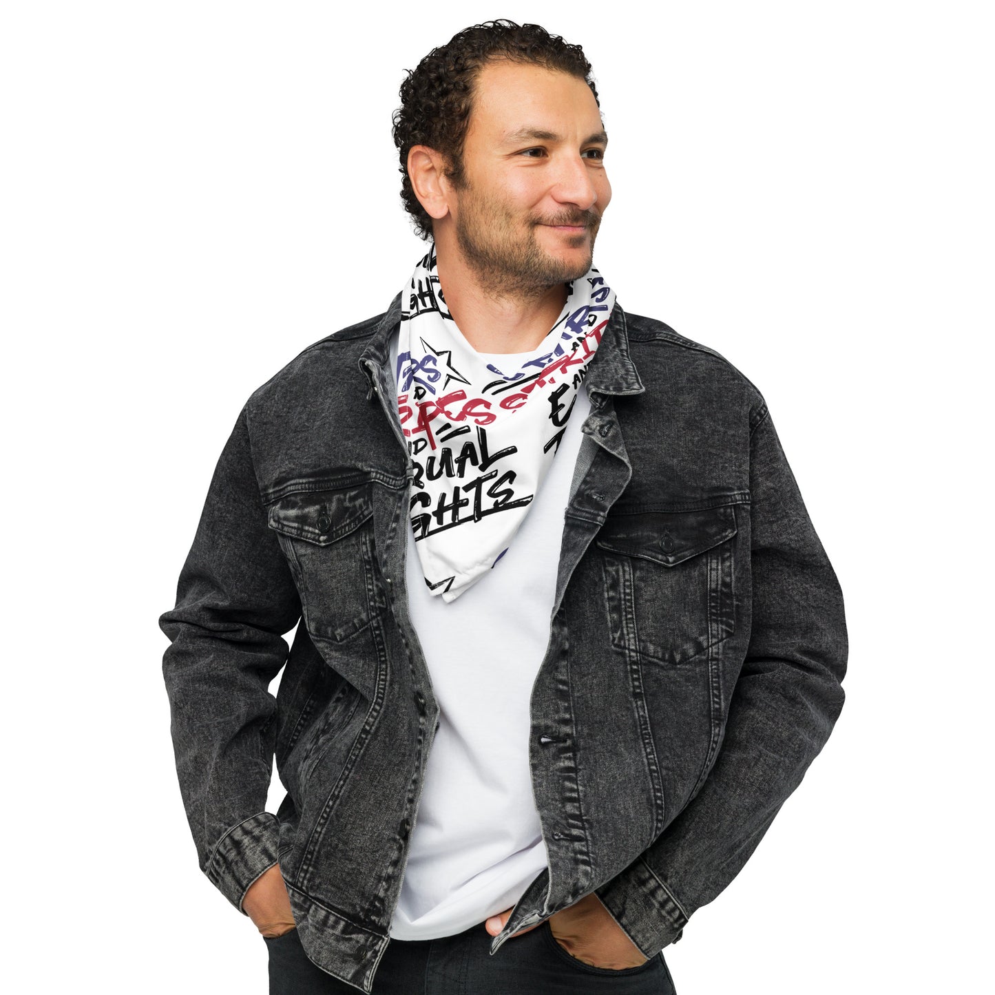 Stars and Stripes and Equal Rights - Bandana - Supporting Equal Rights for All Americans Bandana Woke American Apparel L