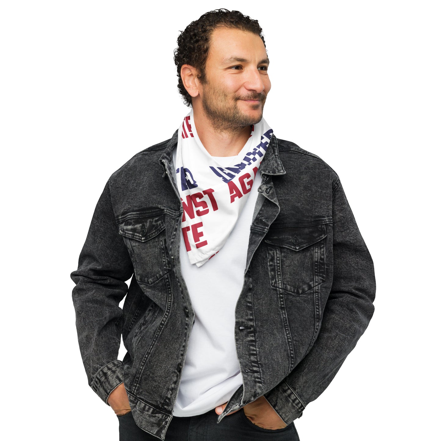 United Against Hate - Bandana - Supporting Black Lives Matter and Equal Rights for All Americans Bandana Woke American Apparel L