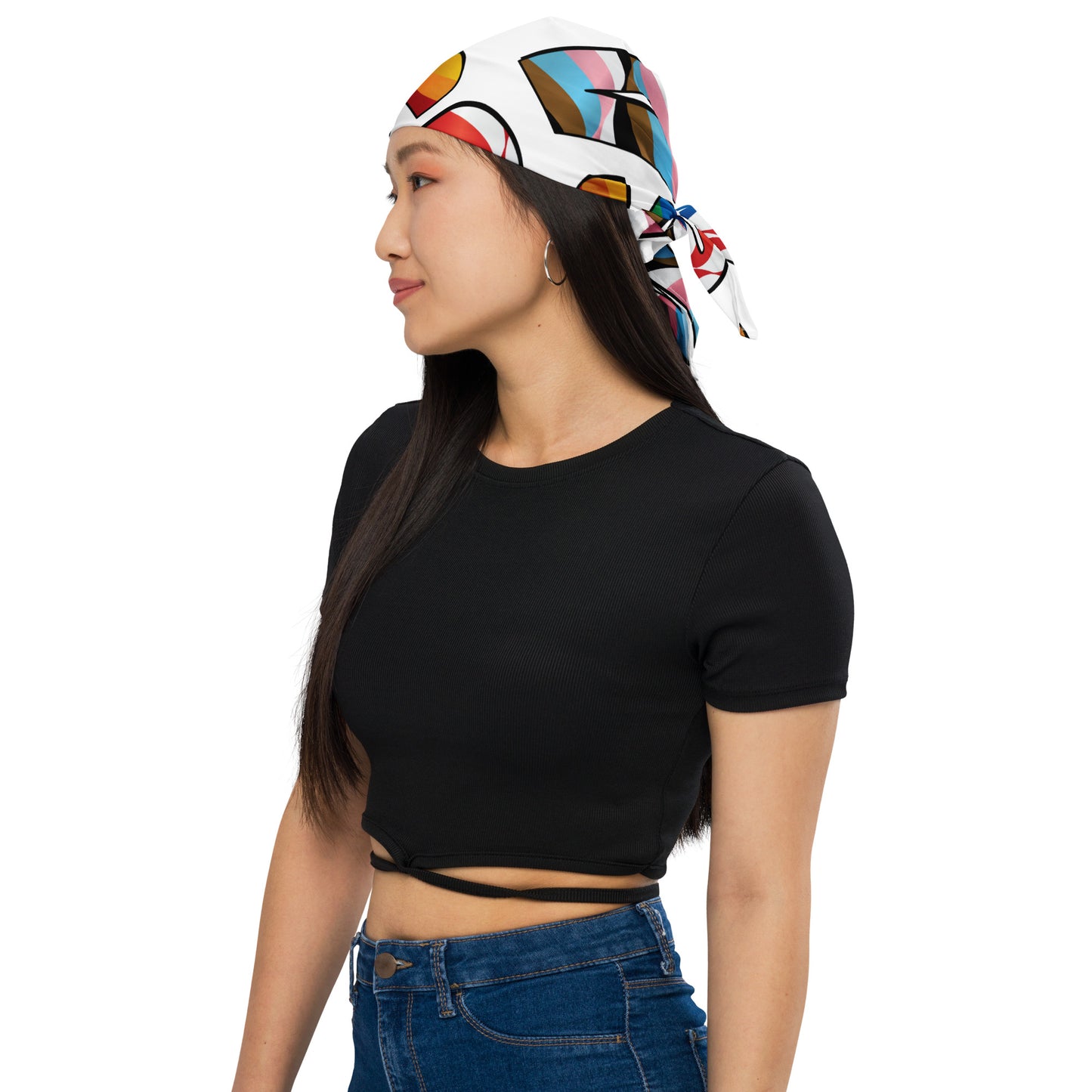 USA Pride - Bandana - Supporting Equal Rights for All Americans Bandana Woke American Apparel