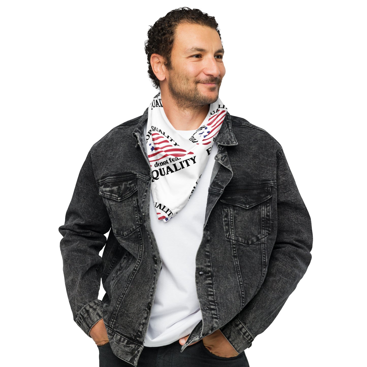People of Quality Do Not Fear Equality - Bandana - Supporting Equal Rights for All Americans Bandana Woke American Apparel L