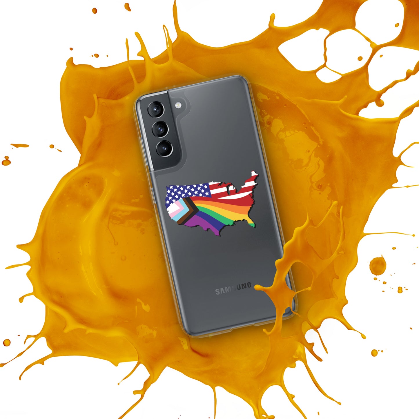 US Map Old Glory Pride - Samsung® Phone Case - Supporting Equal Rights for All Americans Mobile Phone Cases Woke American Apparel