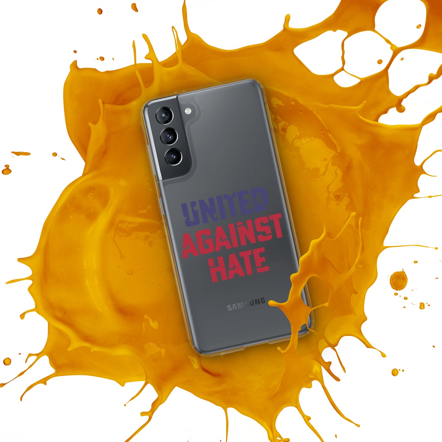 United Against Hate - Samsung® Case - Supporting Black Lives Matter and Equal Rights for All Americans Mobile Phone Cases Woke American Apparel
