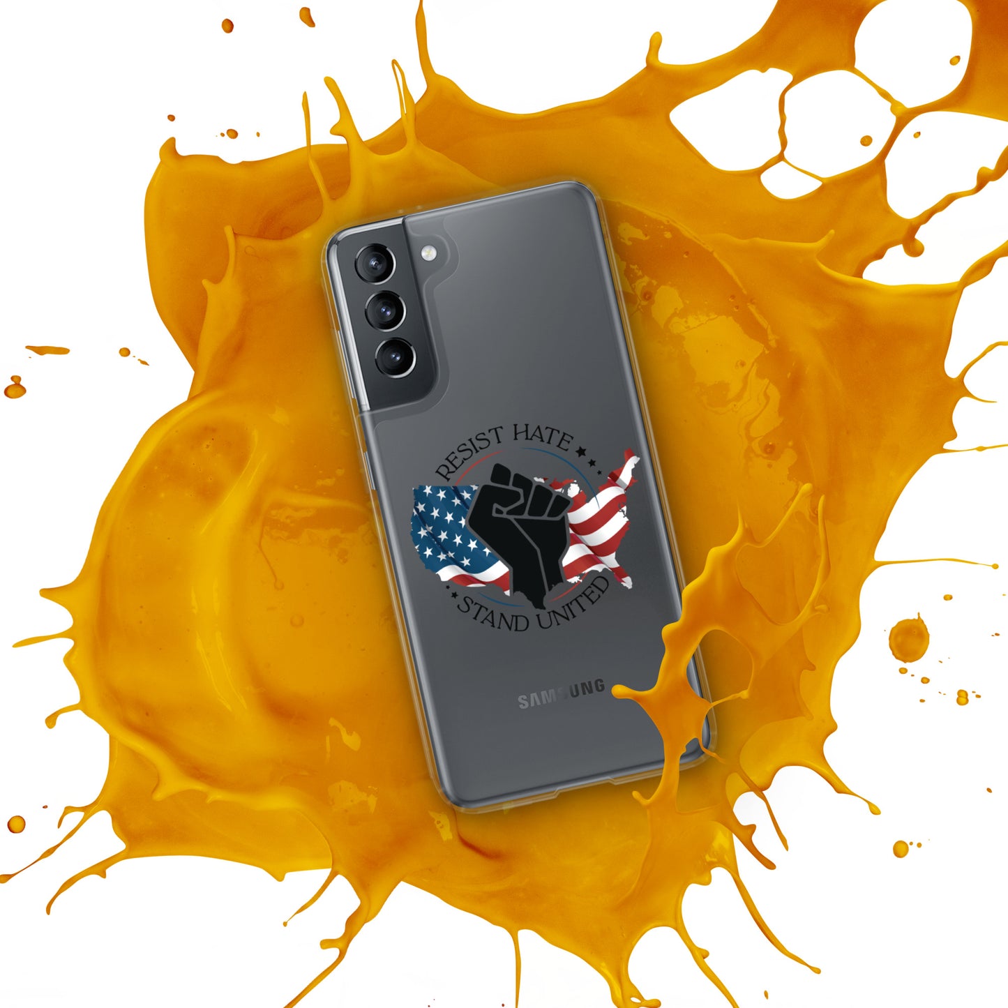 Resist Hate, Stand United - Case for Samsung® Phones Mobile Phone Cases Woke American Apparel