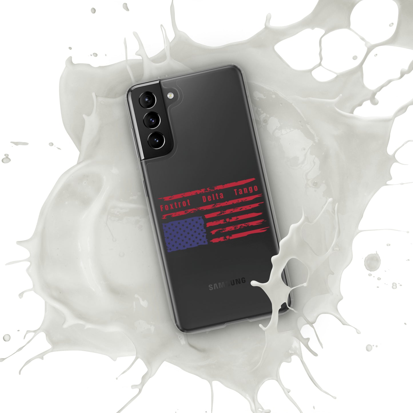 Foxtrot Delta Tango (Flag) - Case for Samsung® Phones Mobile Phone Cases Woke American Apparel Samsung Galaxy S21 Plus