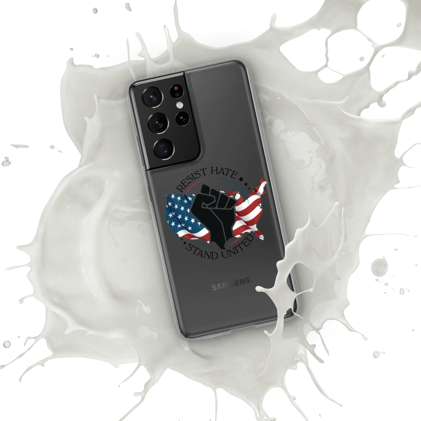 Resist Hate, Stand United - Case for Samsung® Phones Mobile Phone Cases Woke American Apparel Samsung Galaxy S21 Ultra