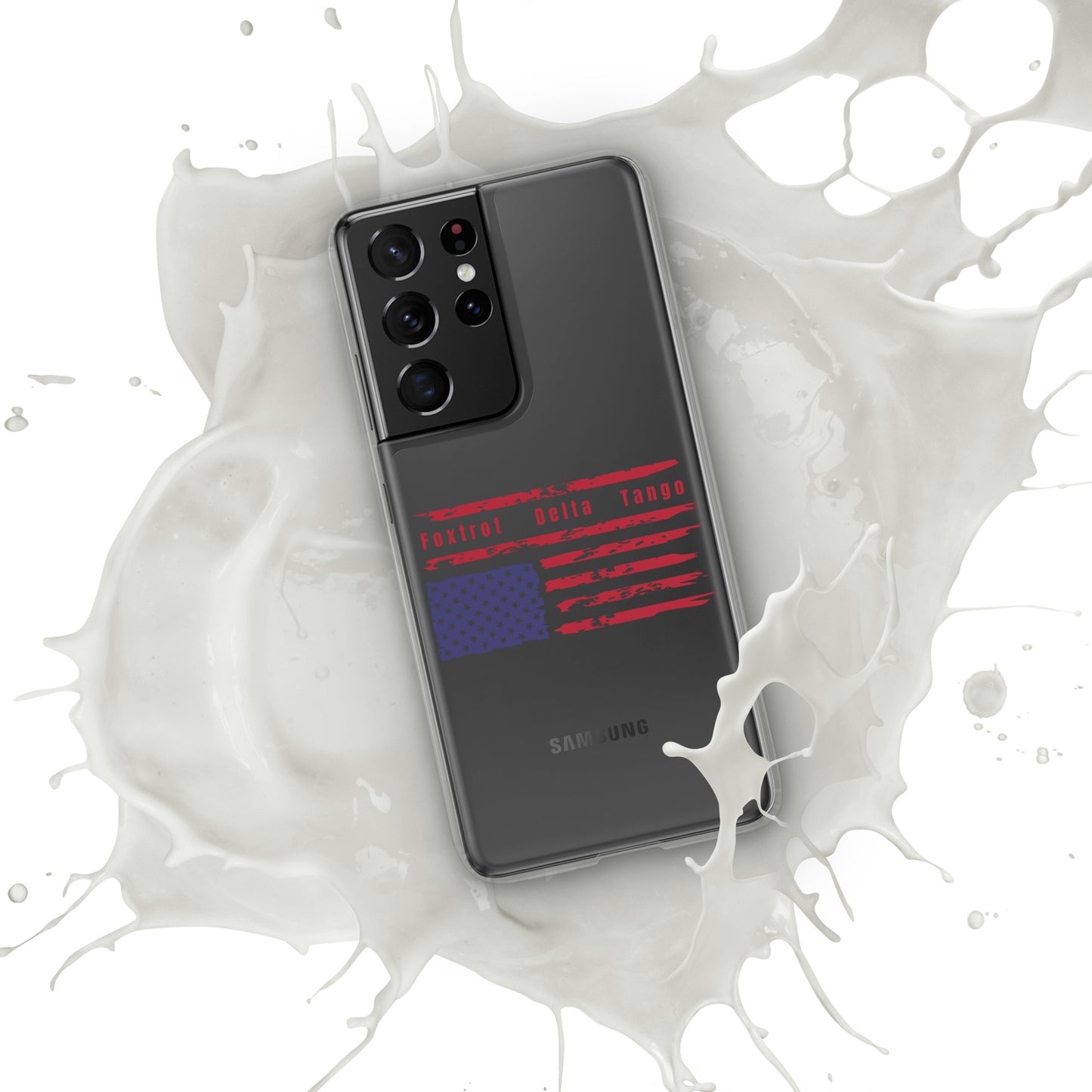 Foxtrot Delta Tango (Flag) - Case for Samsung® Phones Mobile Phone Cases Woke American Apparel Samsung Galaxy S21 Ultra