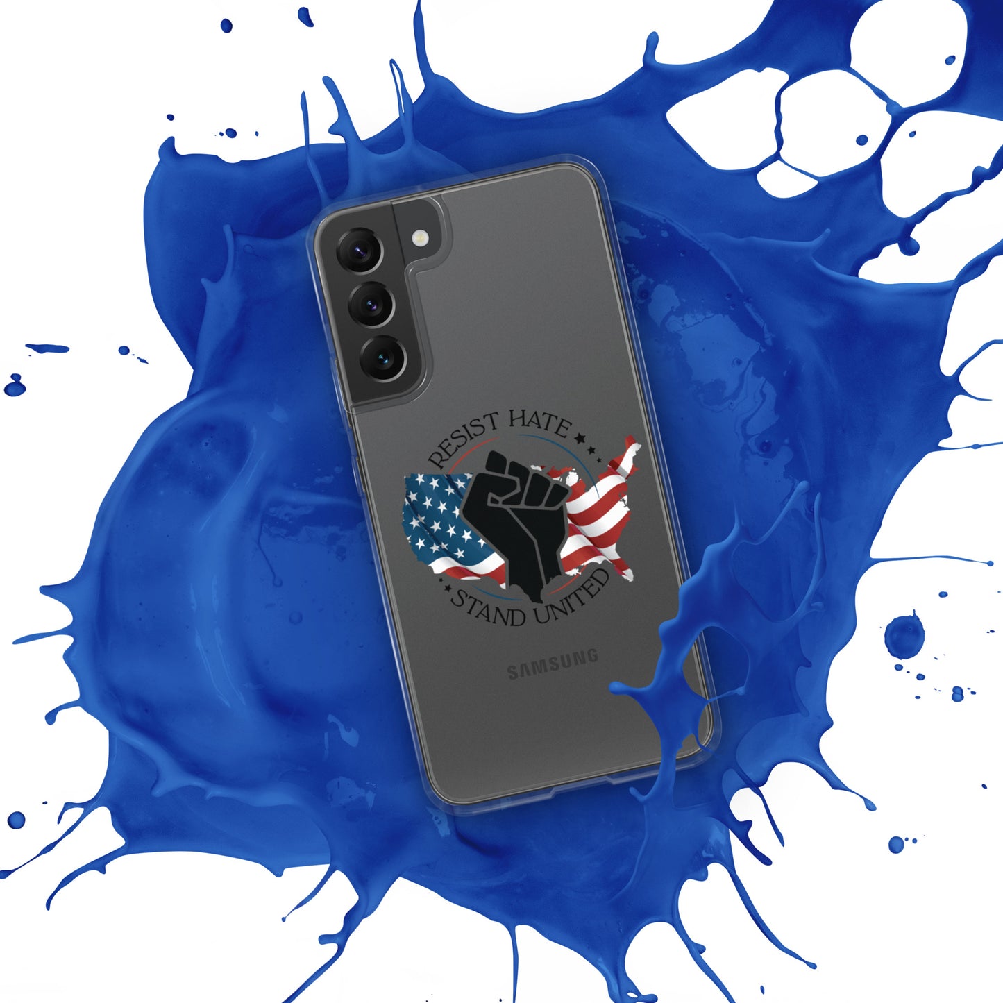 Resist Hate, Stand United - Samsung® Case - Supporting Black Lives Matter and Equal Rights for All Americans Mobile Phone Cases Woke American Apparel
