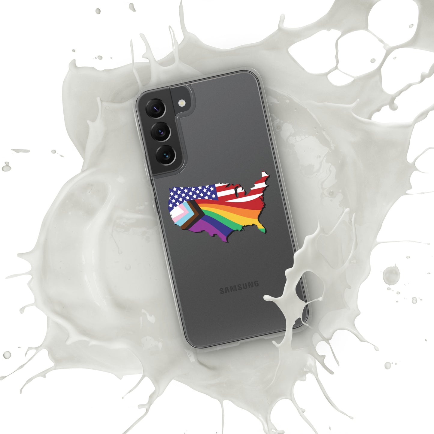 US Map Old Glory Pride - Samsung® Phone Case - Supporting Equal Rights for All Americans Mobile Phone Cases Woke American Apparel Samsung Galaxy S22 Plus