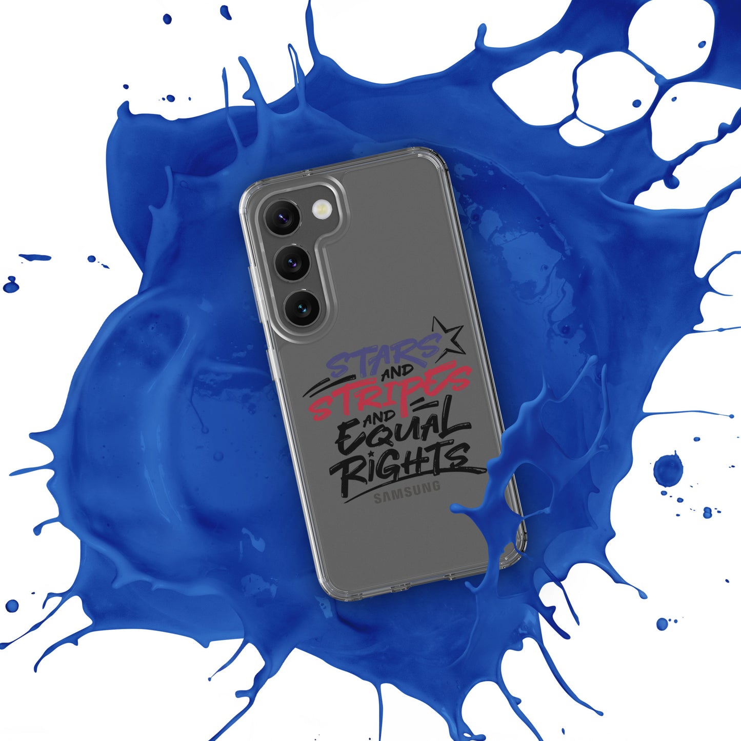Stars and Stripes and Equal Rights - Samsung® Phone Case - Supporting Black Lives Matter and Equal Rights for All Americans Mobile Phone Cases Woke American Apparel