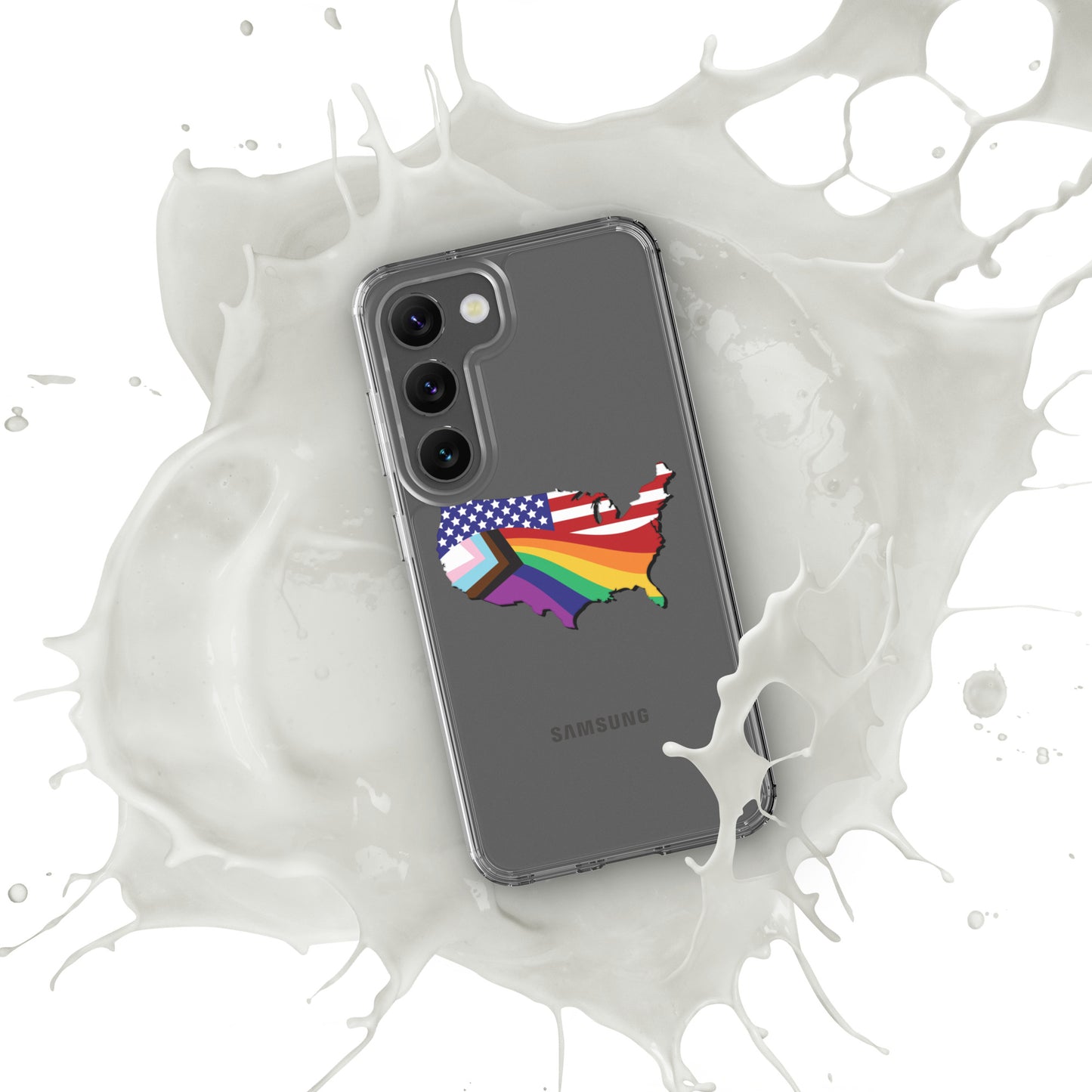 US Map Old Glory Pride - Samsung® Phone Case - Supporting Equal Rights for All Americans Mobile Phone Cases Woke American Apparel Samsung Galaxy S23