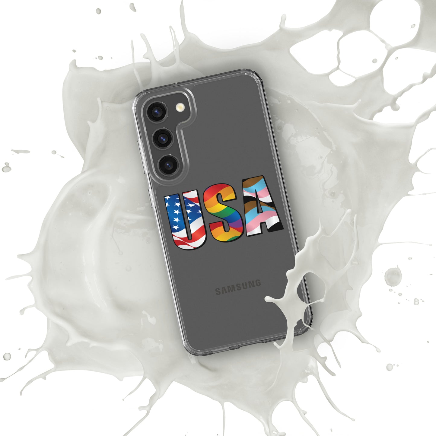 USA Pride - Samsung® Phone Case - Supporting Equal Rights for All Americans Mobile Phone Cases Woke American Apparel Samsung Galaxy S23 Plus