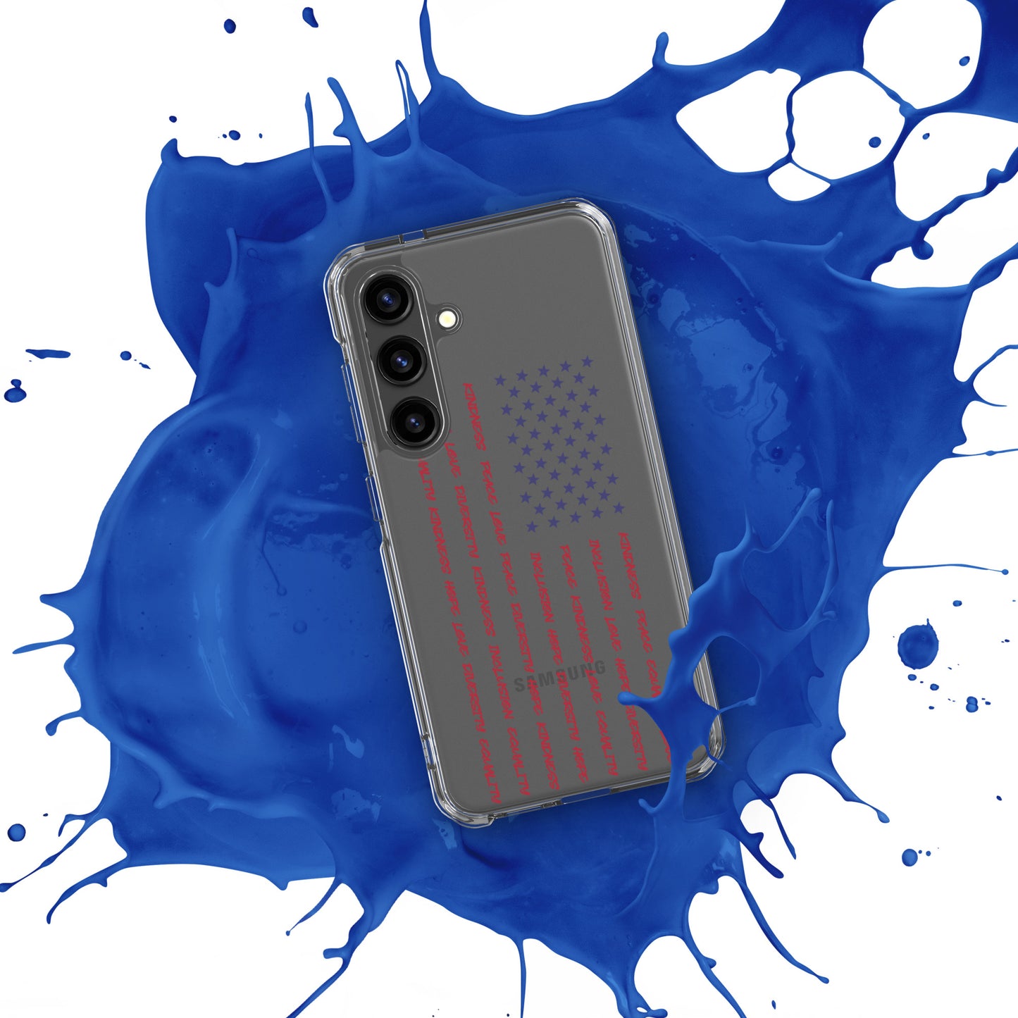 Flag Words of Kindness - Samsung® Case - Supporting Equal Rights for All Americans Mobile Phone Cases Woke American Apparel
