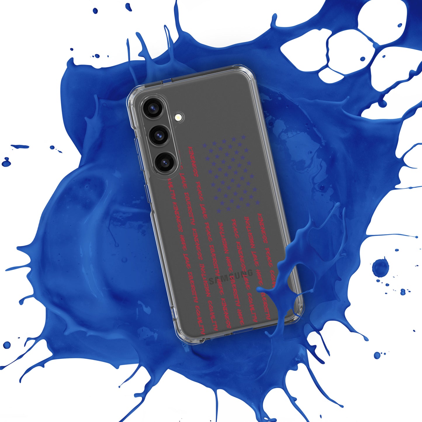 Flag Words of Kindness - Samsung® Case - Supporting Equal Rights for All Americans Mobile Phone Cases Woke American Apparel