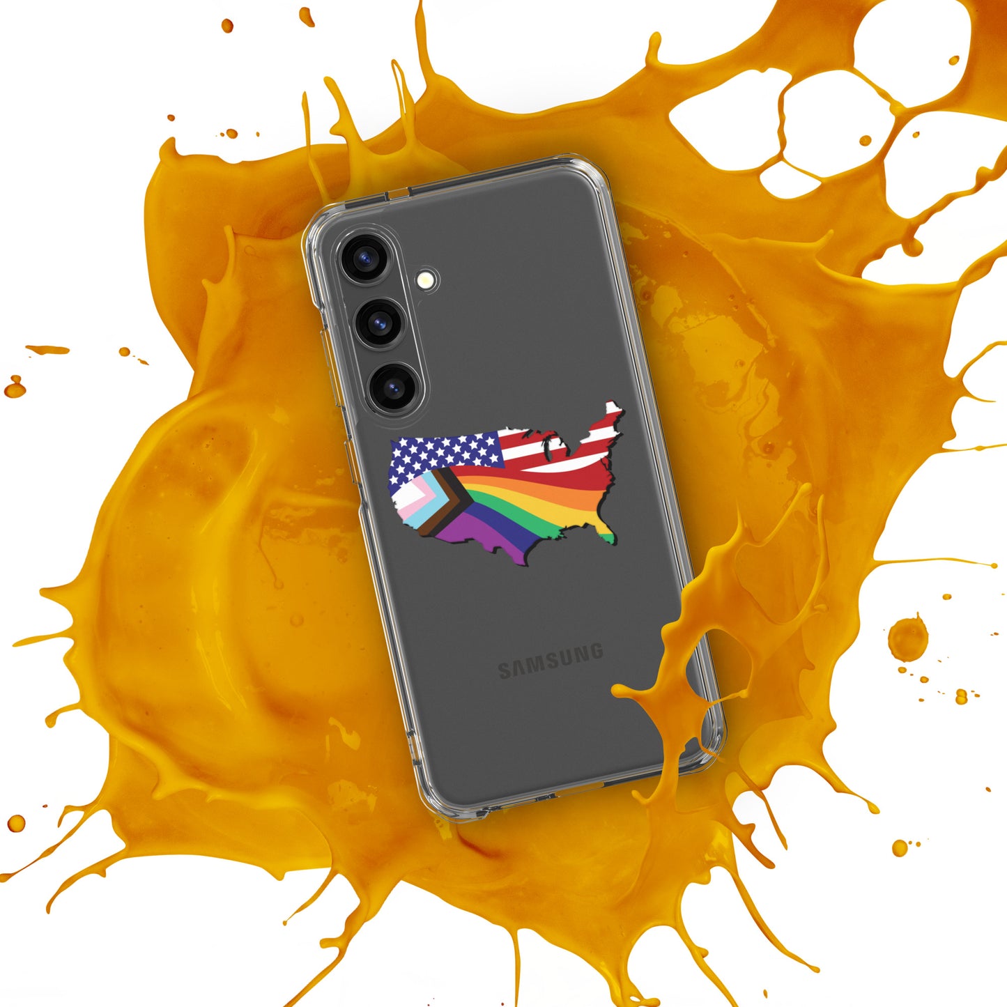 US Map Old Glory Pride - Samsung® Phone Case - Supporting Equal Rights for All Americans Mobile Phone Cases Woke American Apparel