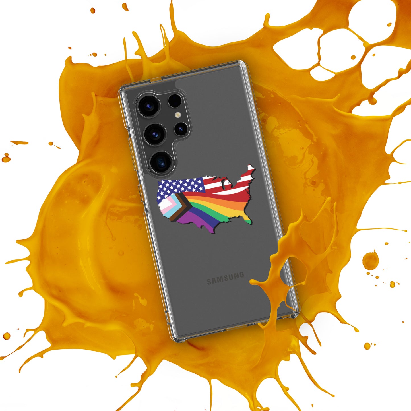 US Map Old Glory Pride - Samsung® Phone Case - Supporting Equal Rights for All Americans Mobile Phone Cases Woke American Apparel