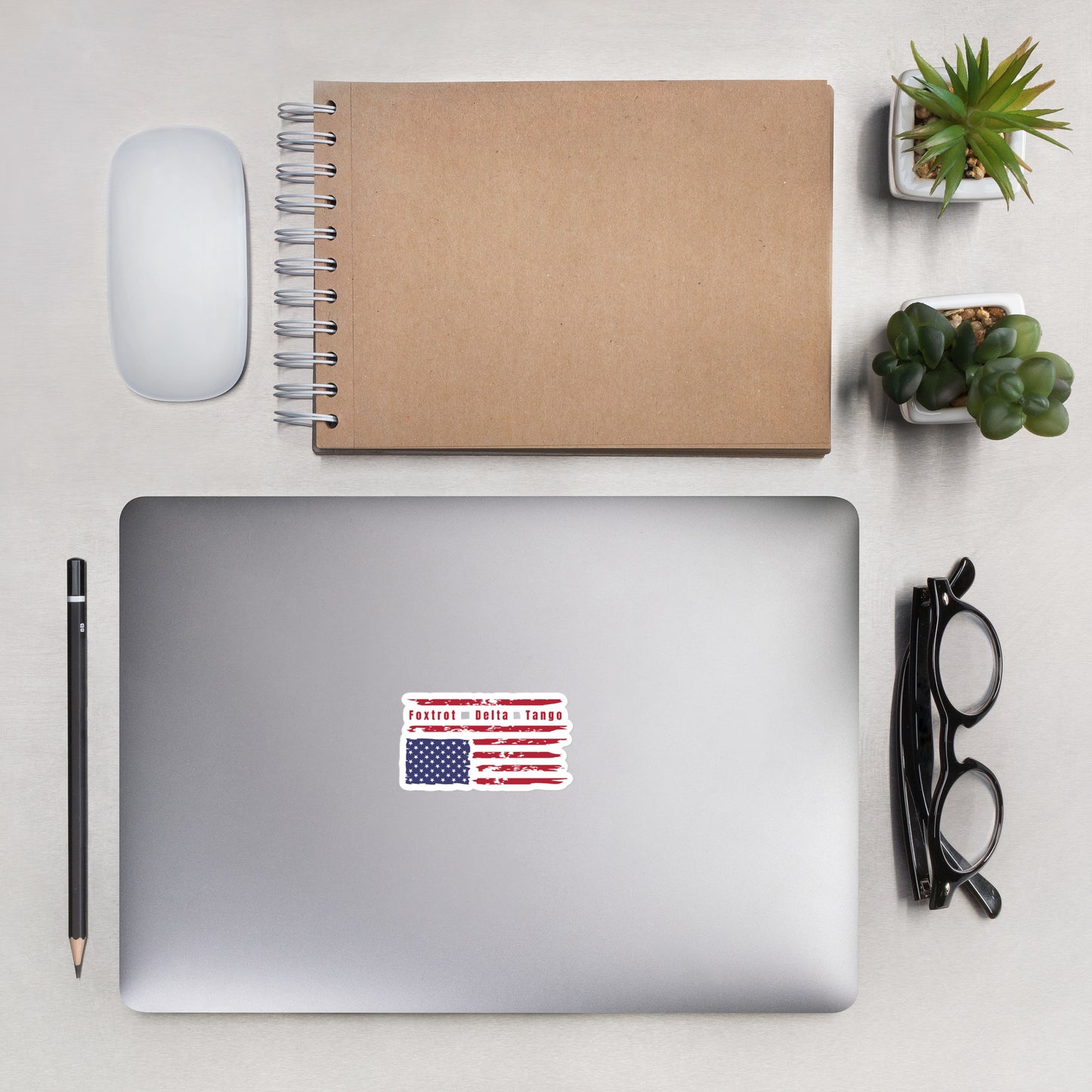 Foxtrot Delta Tango (Flag) - Stickers Decorative Stickers Woke American Apparel 3″×3″