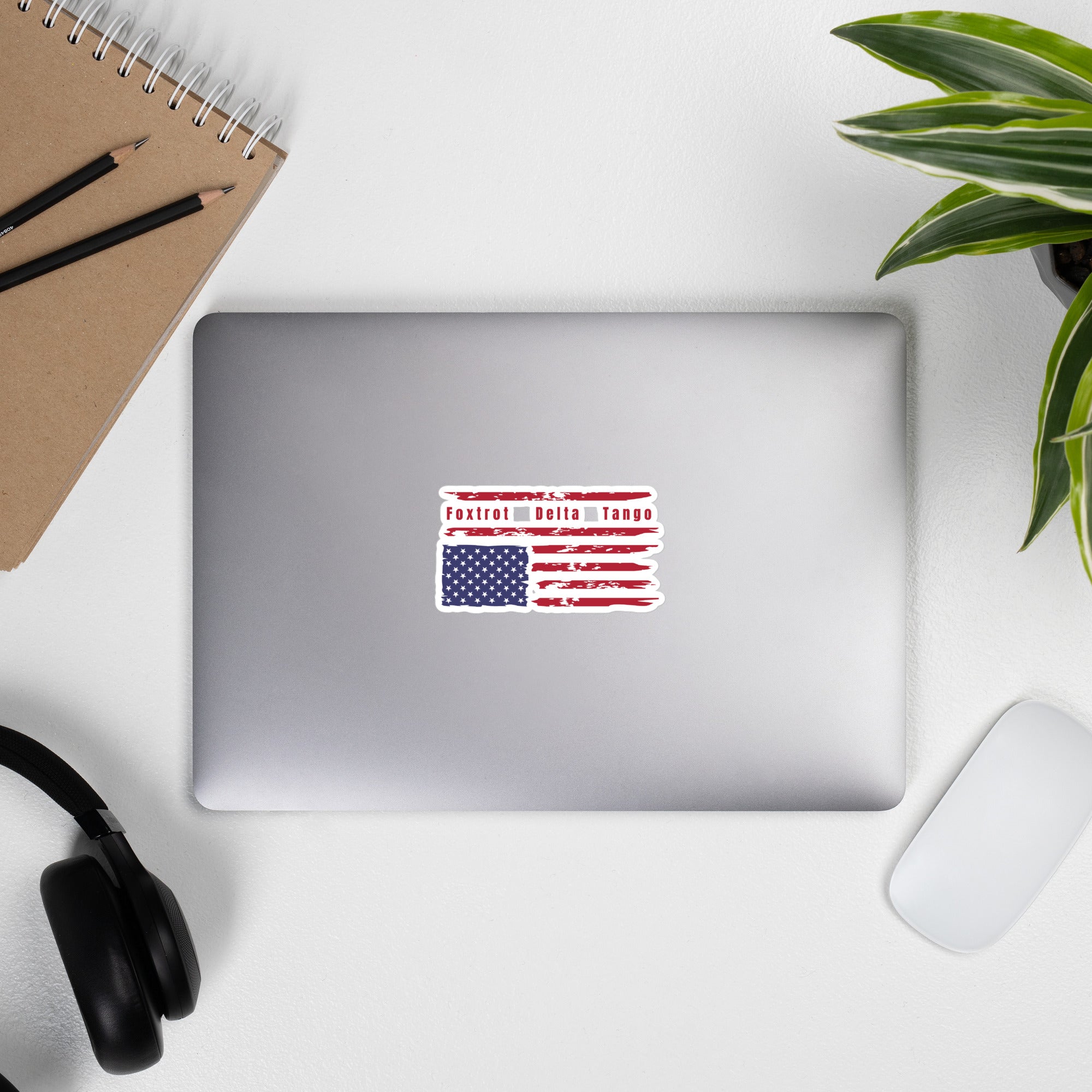 Foxtrot Delta Tango (Flag) - Stickers Decorative Stickers Woke American Apparel