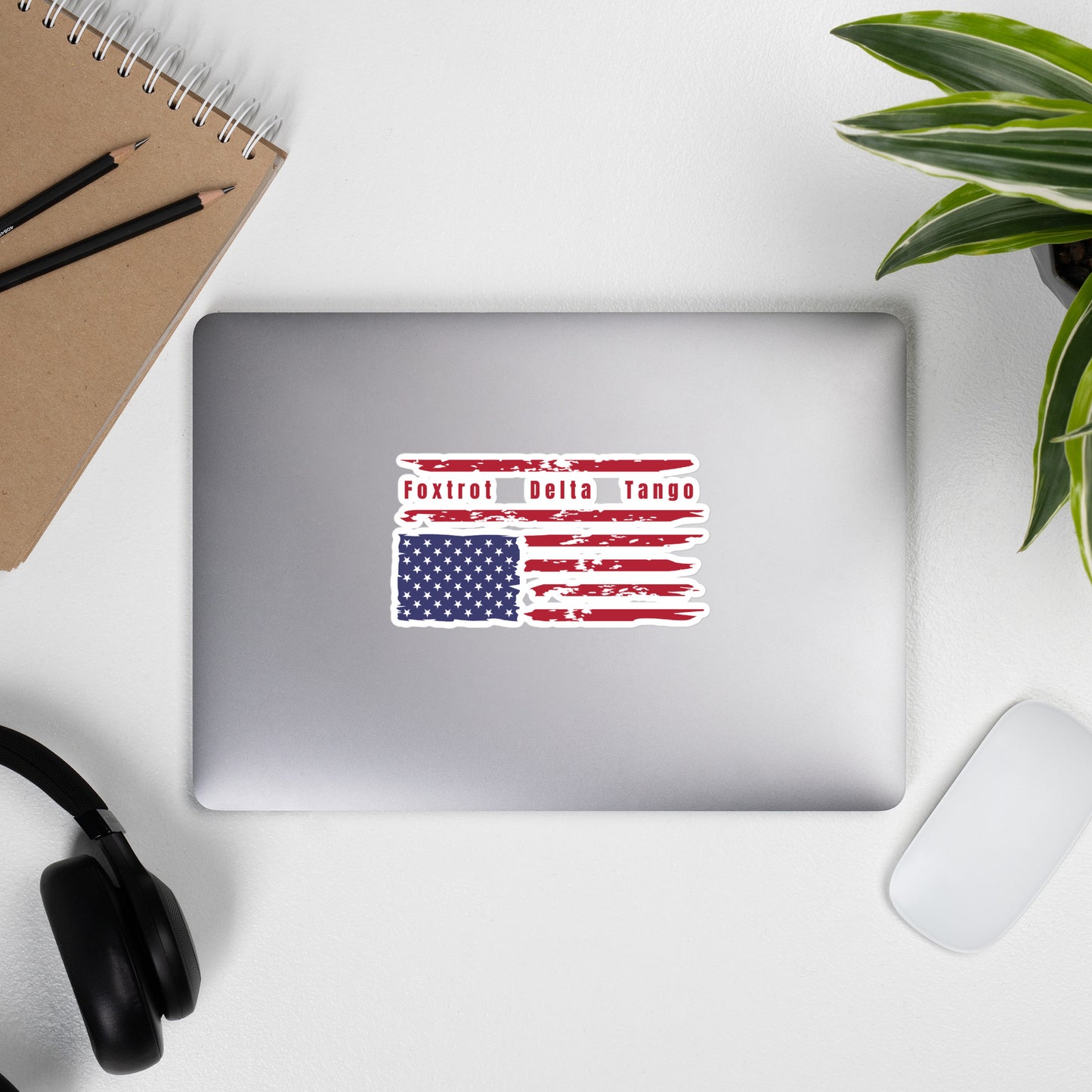 Foxtrot Delta Tango (Flag) - Stickers Decorative Stickers Woke American Apparel