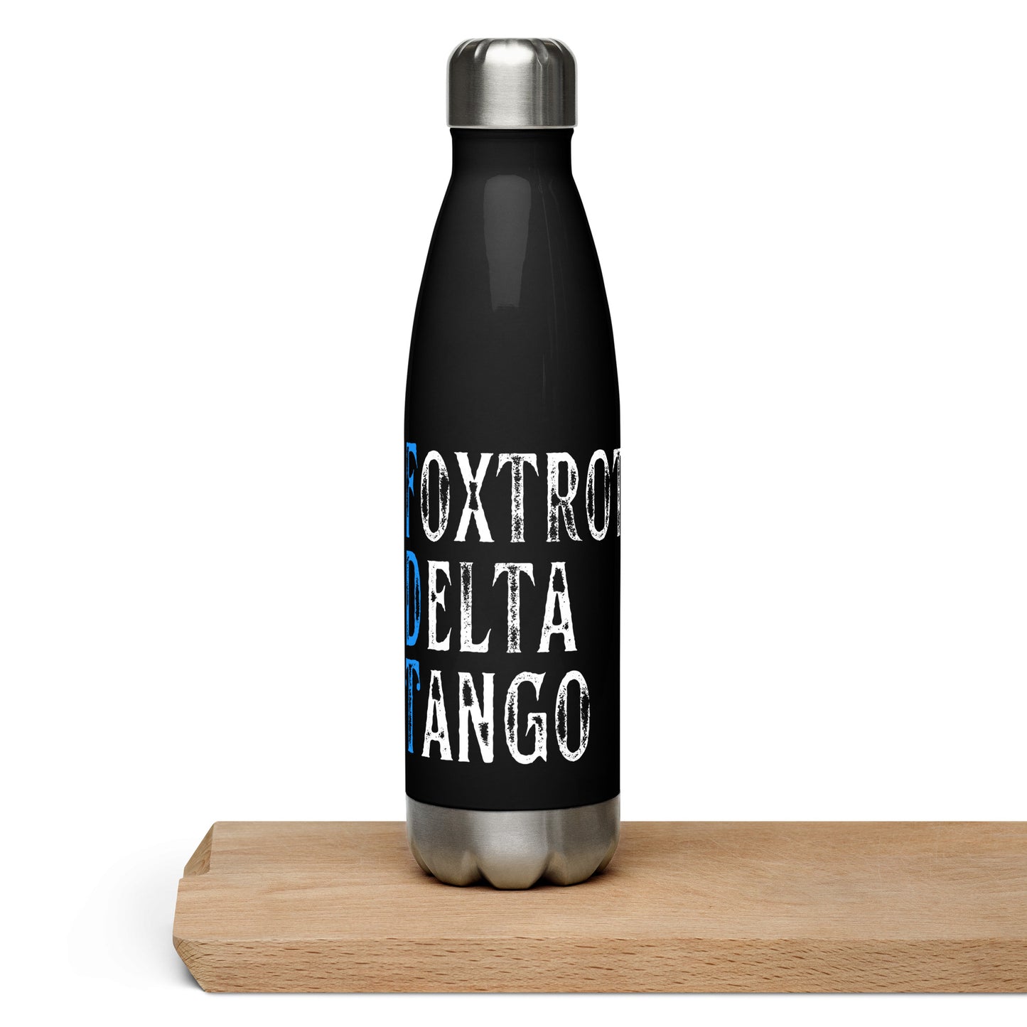Foxtrot Delta Tango - Stainless Steel Water Bottle Water Bottles Woke American Apparel Default Title