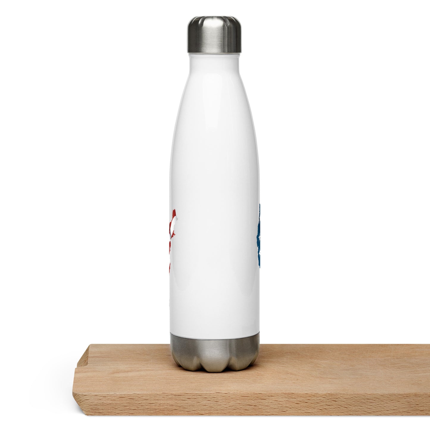 Resist Hate, Stand United - Stainless Steel Water Bottle - Supporting Black Lives Matter and Equal Rights for All Americans Water Bottles Woke American Apparel