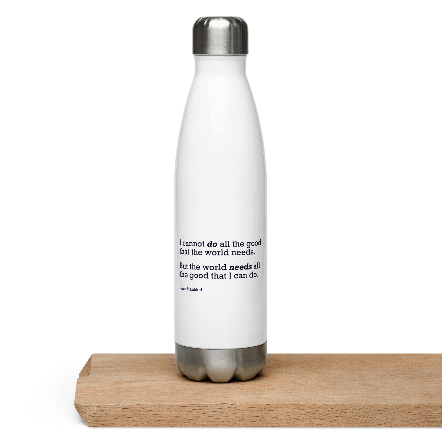 The World Needs Good - Stainless Steel Water Bottle Water Bottles Woke American Apparel Default Title