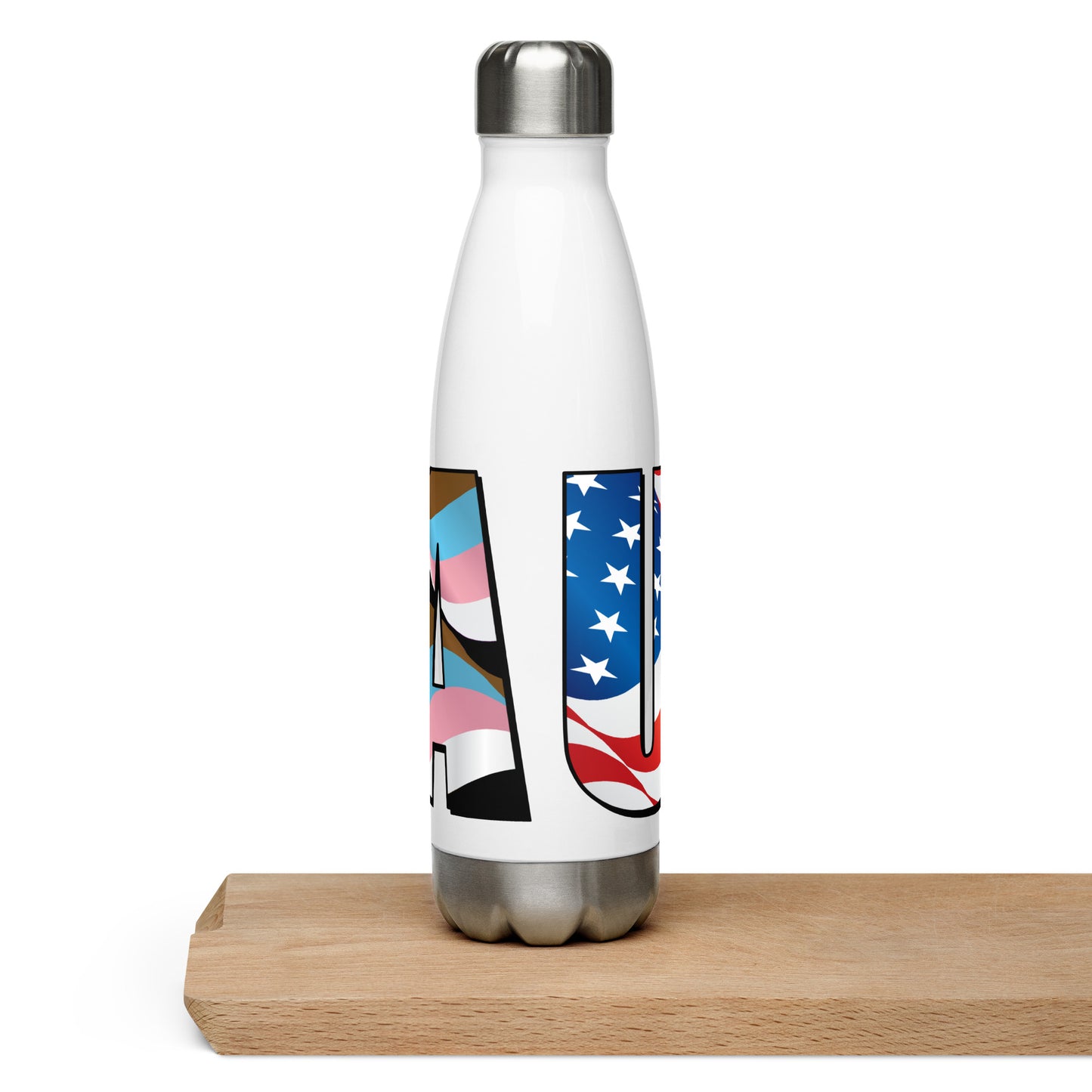 USA Pride - Stainless Steel Water Bottle - Supporting Equal Rights for All Americans Water Bottles Woke American Apparel
