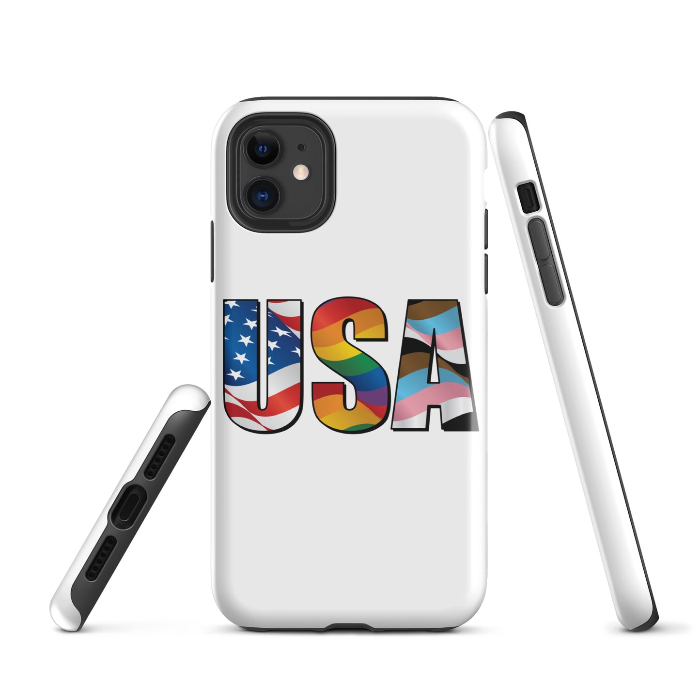 USA Pride - iPhone® Case - Supporting Equal Rights for All Americans Mobile Phone Cases Woke American Apparel iPhone 11