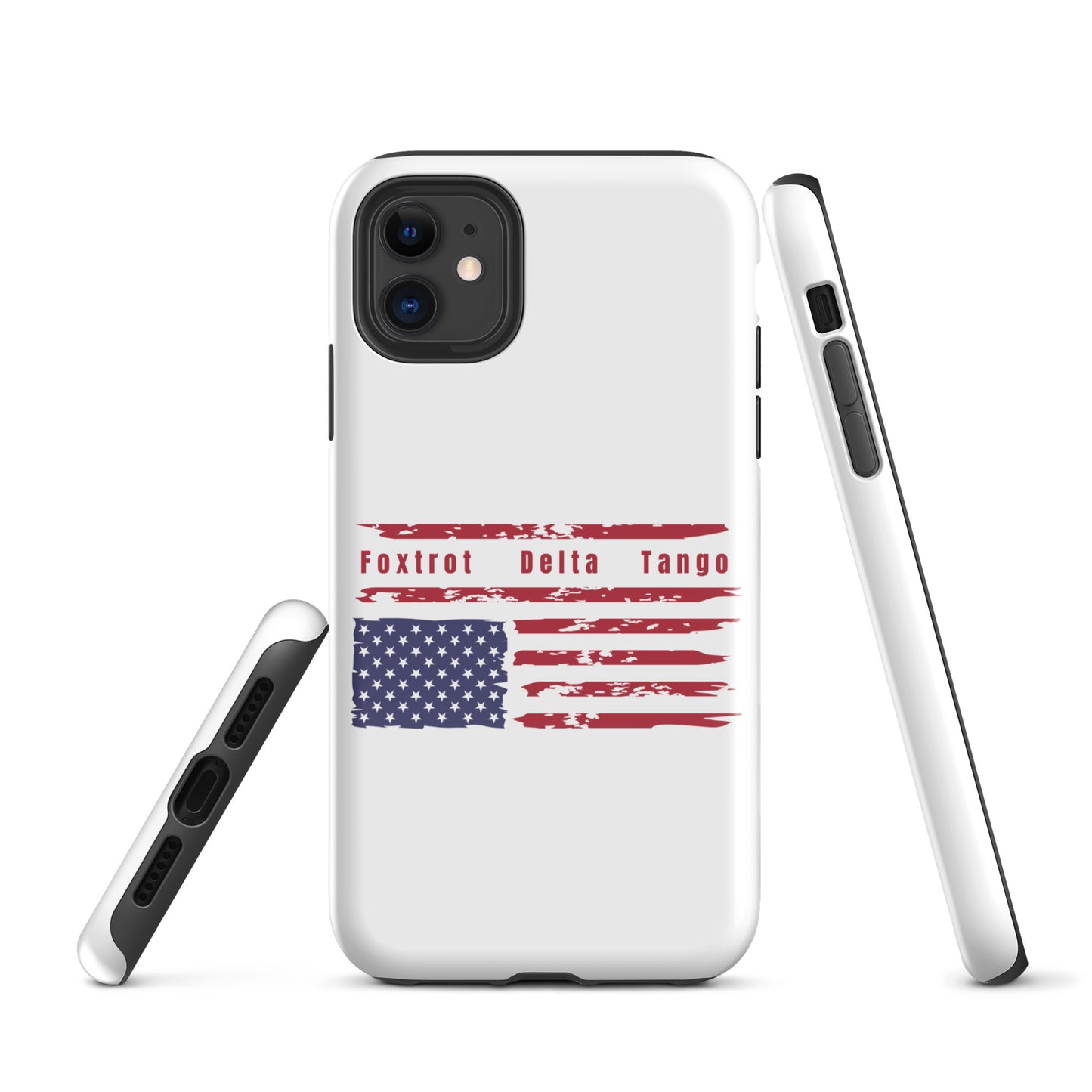 Foxtrot Delta Tango (Flag) - iPhone® Case Mobile Phone Cases Woke American Apparel iPhone 11