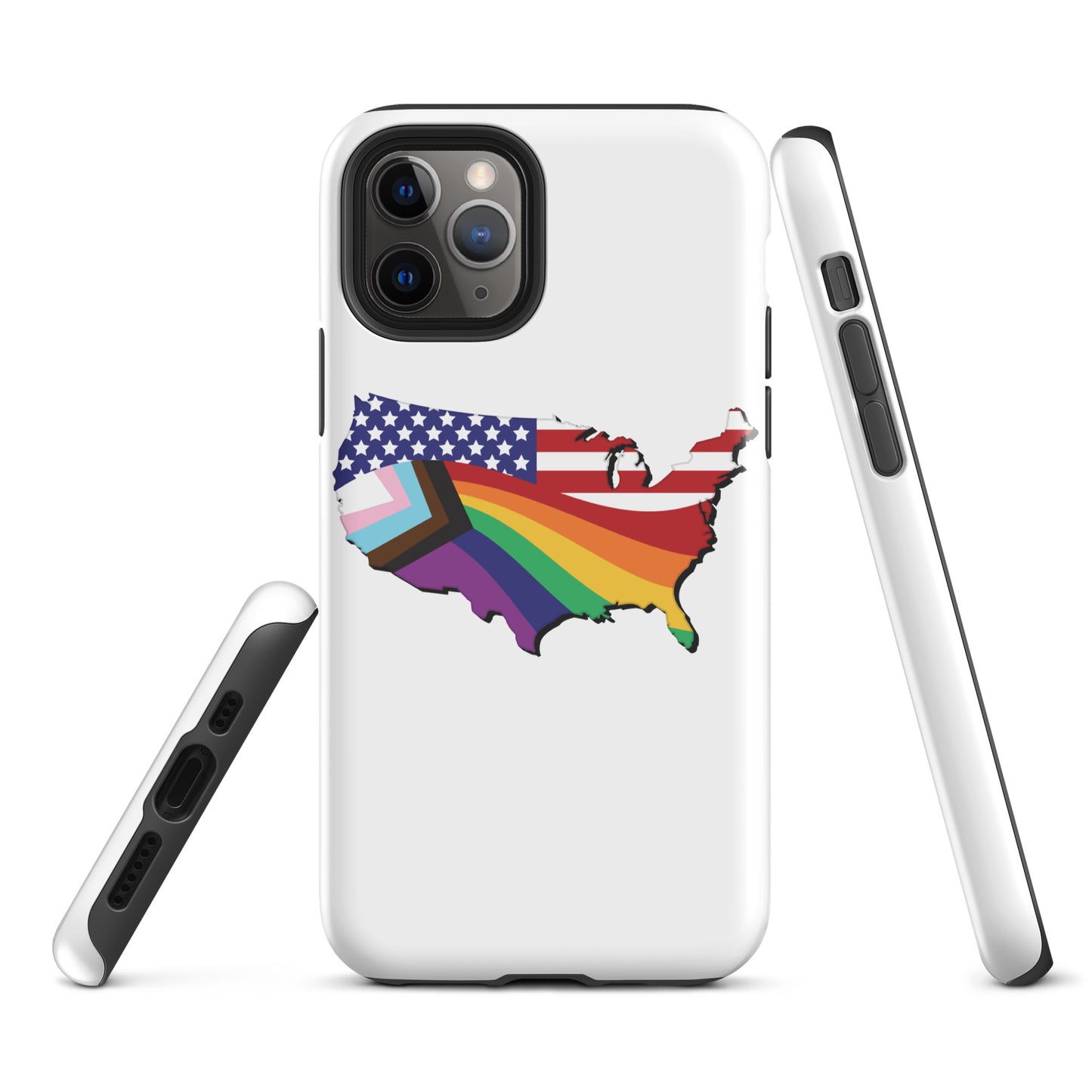 US Map Old Glory Pride - iPhone® Case - Supporting Equal Rights for All Americans Mobile Phone Cases Woke American Apparel iPhone 11 Pro
