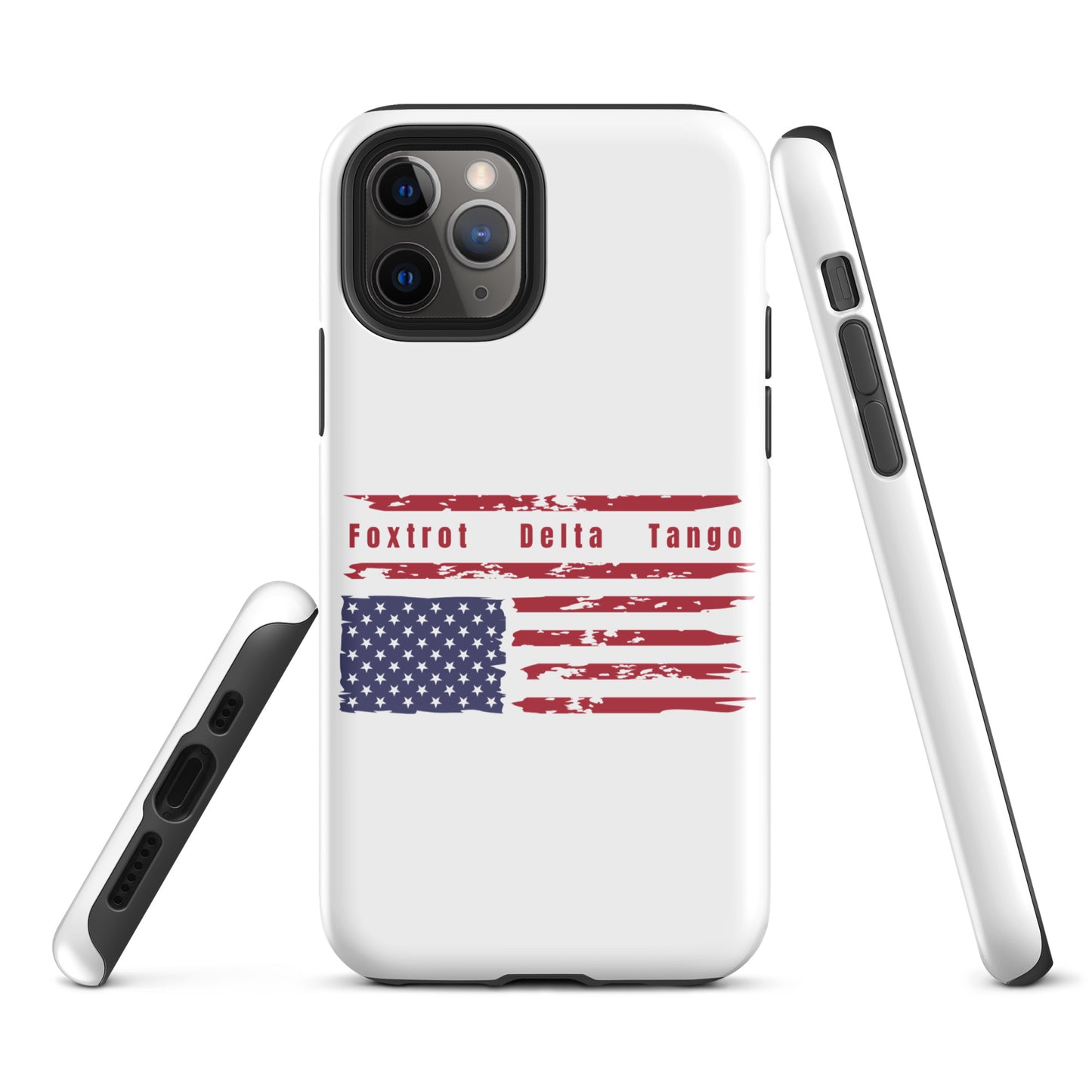 Foxtrot Delta Tango (Flag) - iPhone® Case Mobile Phone Cases Woke American Apparel iPhone 11 Pro