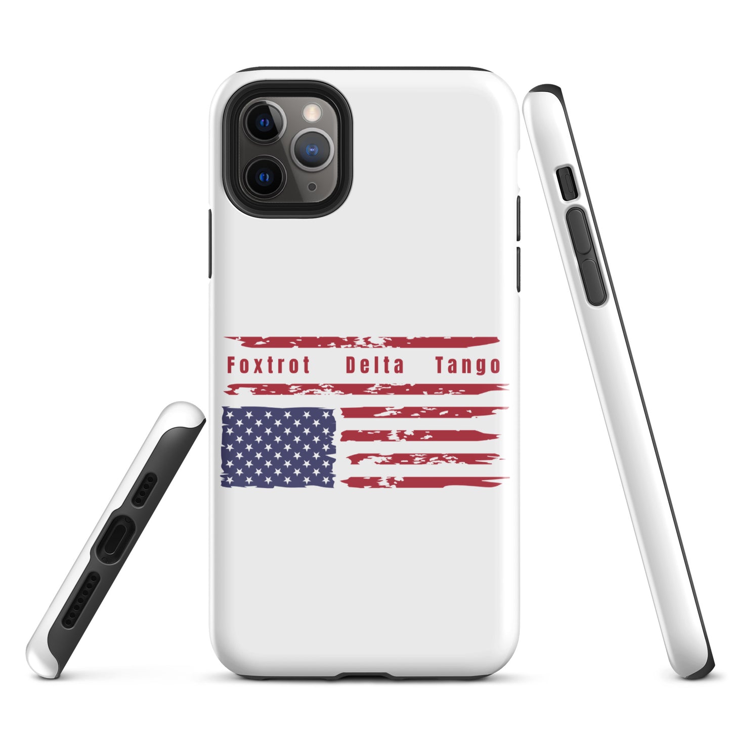 Foxtrot Delta Tango (Flag) - iPhone® Case Mobile Phone Cases Woke American Apparel iPhone 11 Pro Max