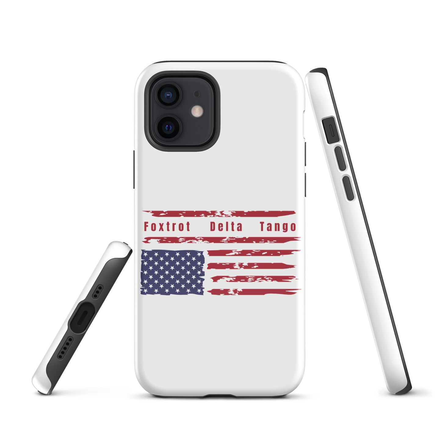 Foxtrot Delta Tango (Flag) - iPhone® Case Mobile Phone Cases Woke American Apparel iPhone 12