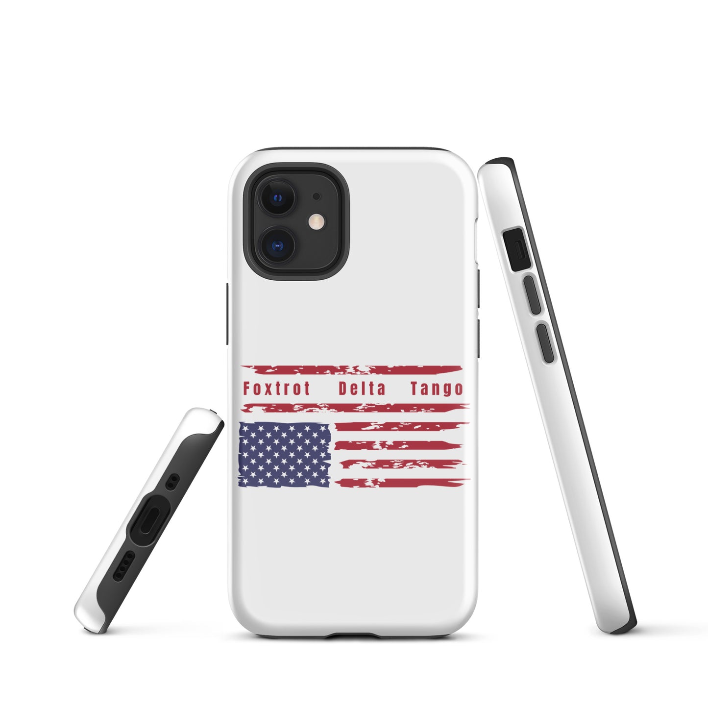 Foxtrot Delta Tango (Flag) - iPhone® Case Mobile Phone Cases Woke American Apparel iPhone 12 mini