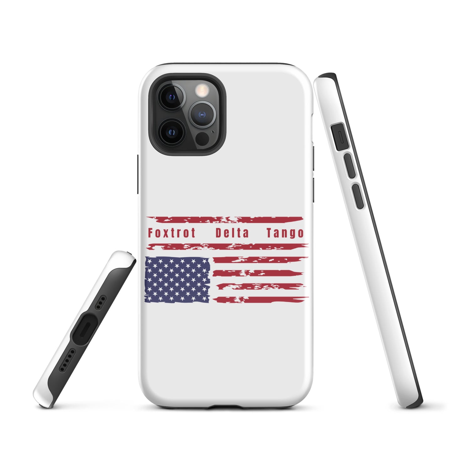 Foxtrot Delta Tango (Flag) - iPhone® Case Mobile Phone Cases Woke American Apparel iPhone 12 Pro