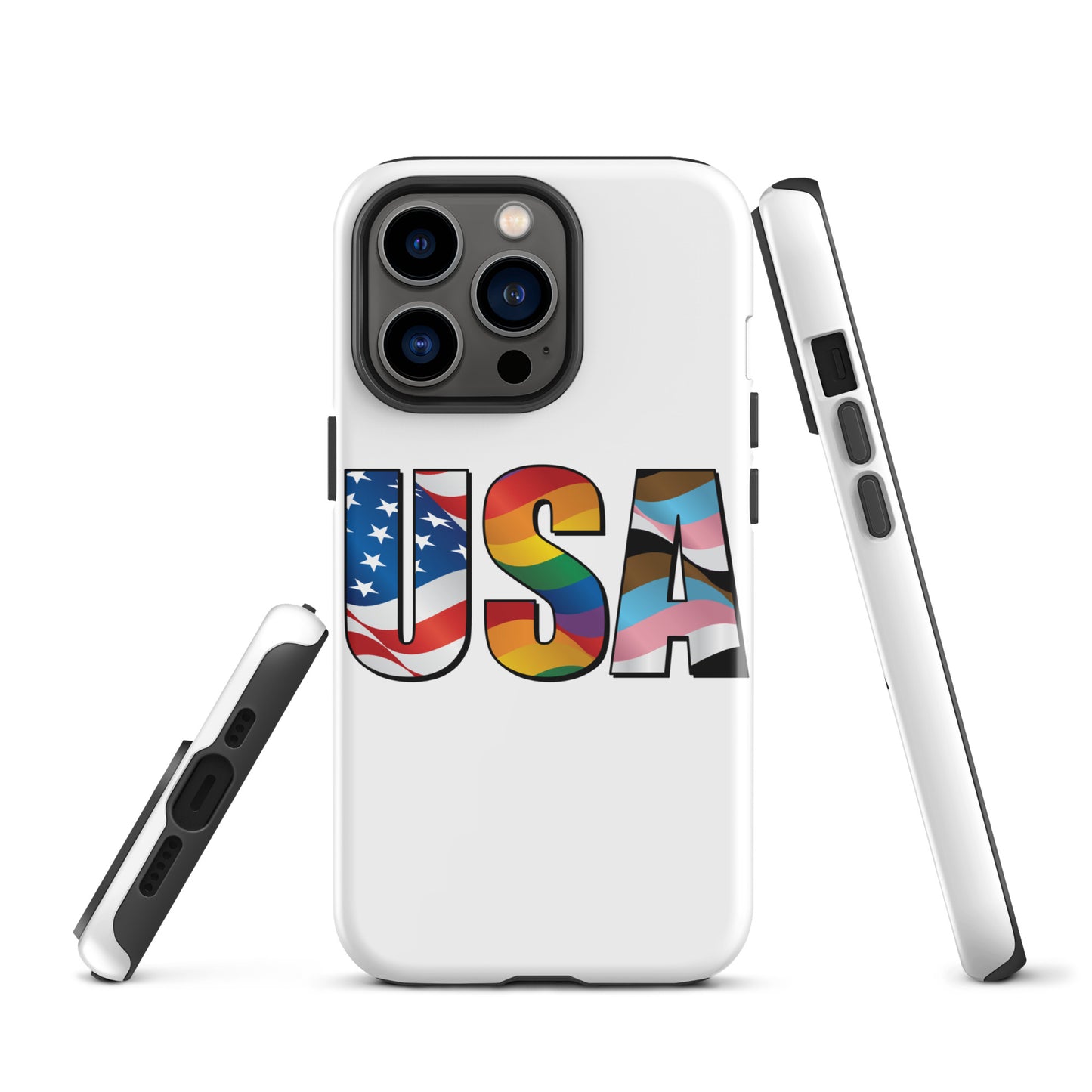 USA Pride - iPhone® Case - Supporting Equal Rights for All Americans Mobile Phone Cases Woke American Apparel iPhone 13 Pro