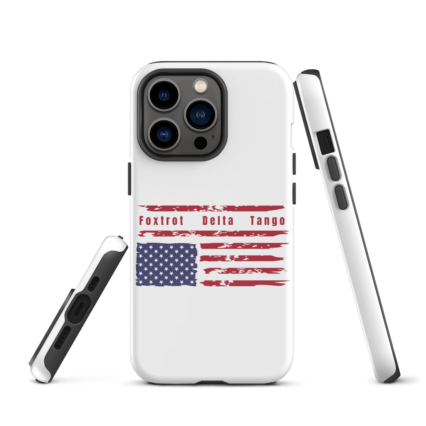 Foxtrot Delta Tango (Flag) - iPhone® Case Mobile Phone Cases Woke American Apparel iPhone 13 Pro