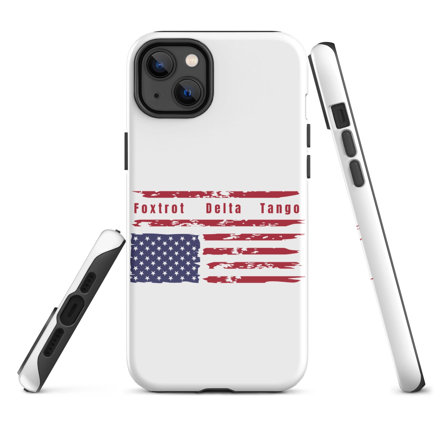 Foxtrot Delta Tango (Flag) - iPhone® Case Mobile Phone Cases Woke American Apparel iPhone 14 Plus