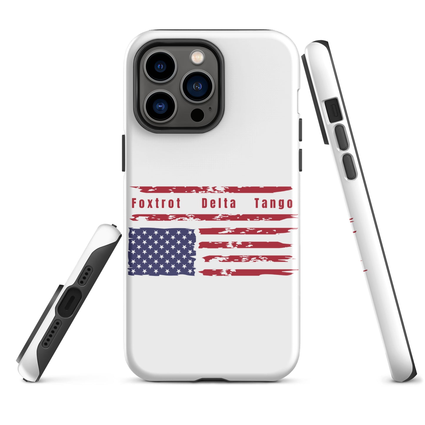 Foxtrot Delta Tango (Flag) - iPhone® Case Mobile Phone Cases Woke American Apparel iPhone 14 Pro Max