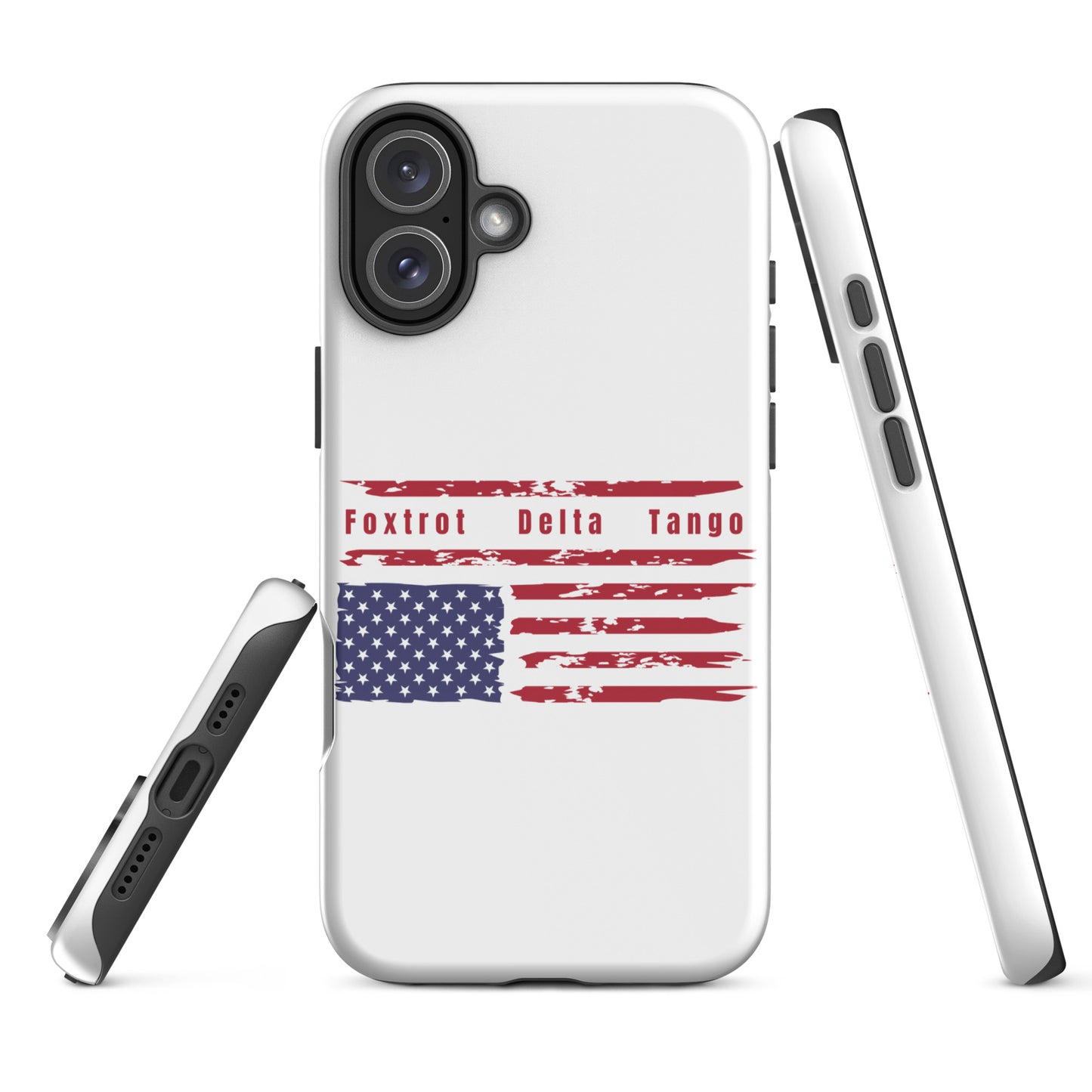 Foxtrot Delta Tango (Flag) - iPhone® Case Mobile Phone Cases Woke American Apparel iPhone 16 Plus