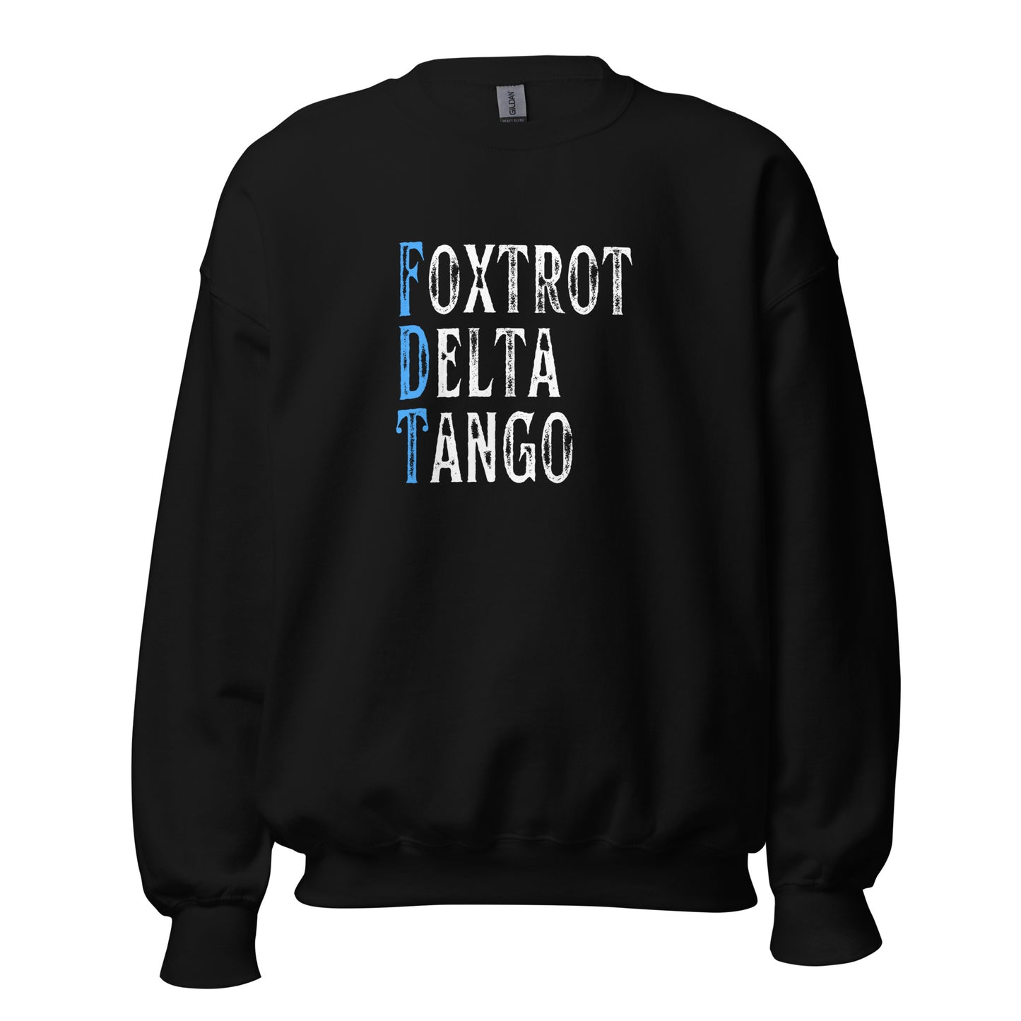 Foxtrot Delta Tango - Unisex Sweatshirt Shirts & Tops Woke American Apparel Black S