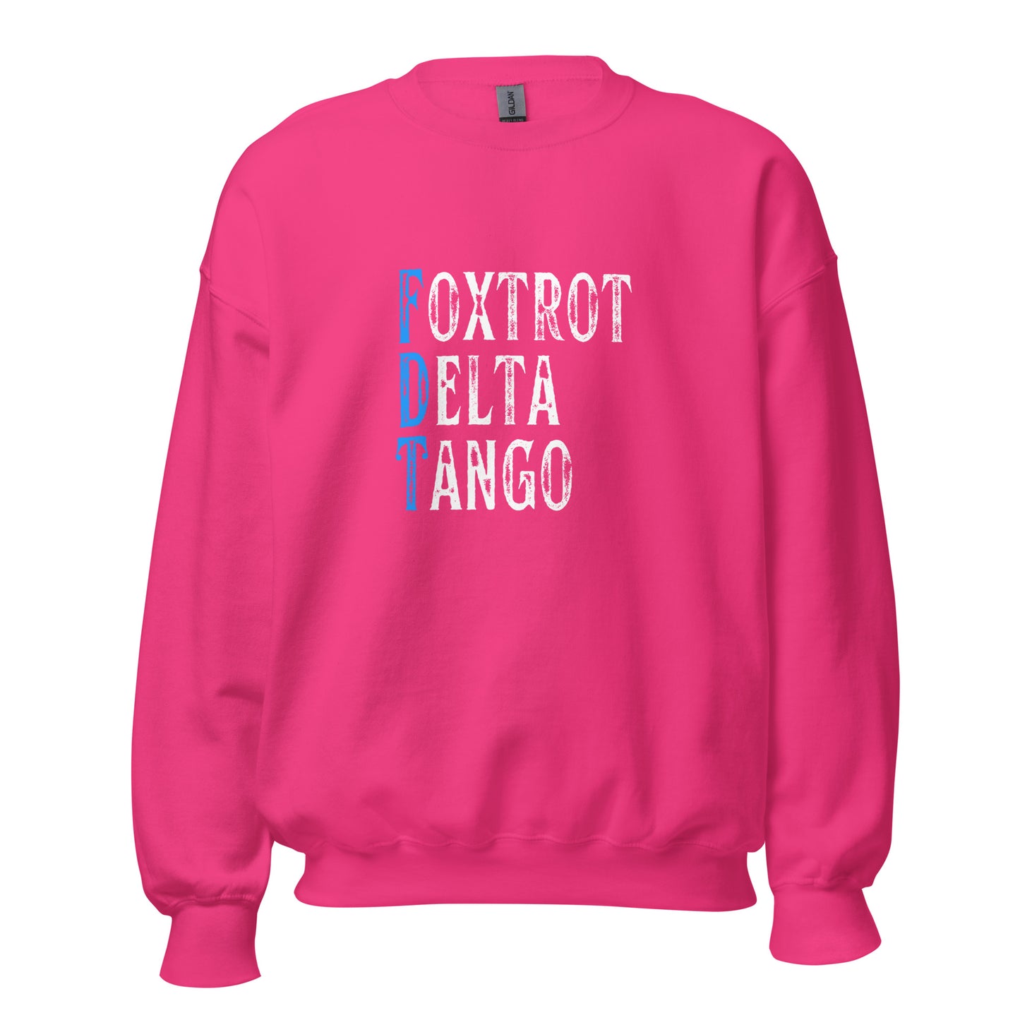Foxtrot Delta Tango - Unisex Sweatshirt Shirts & Tops Woke American Apparel Heliconia S