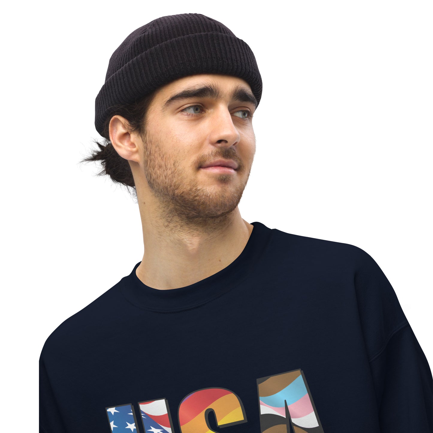 USA Pride - Unisex Sweatshirt - Supporting Equal Rights for All Americans Shirts & Tops Woke American Apparel