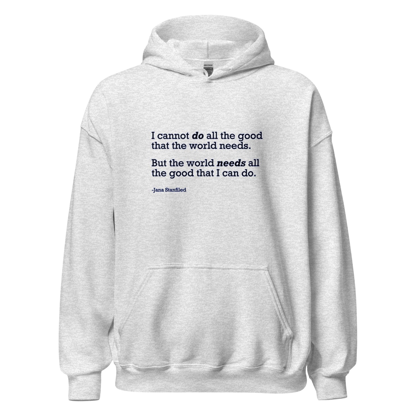 The World Needs Good - Unisex Hoodie Shirts & Tops Woke American Apparel Ash S