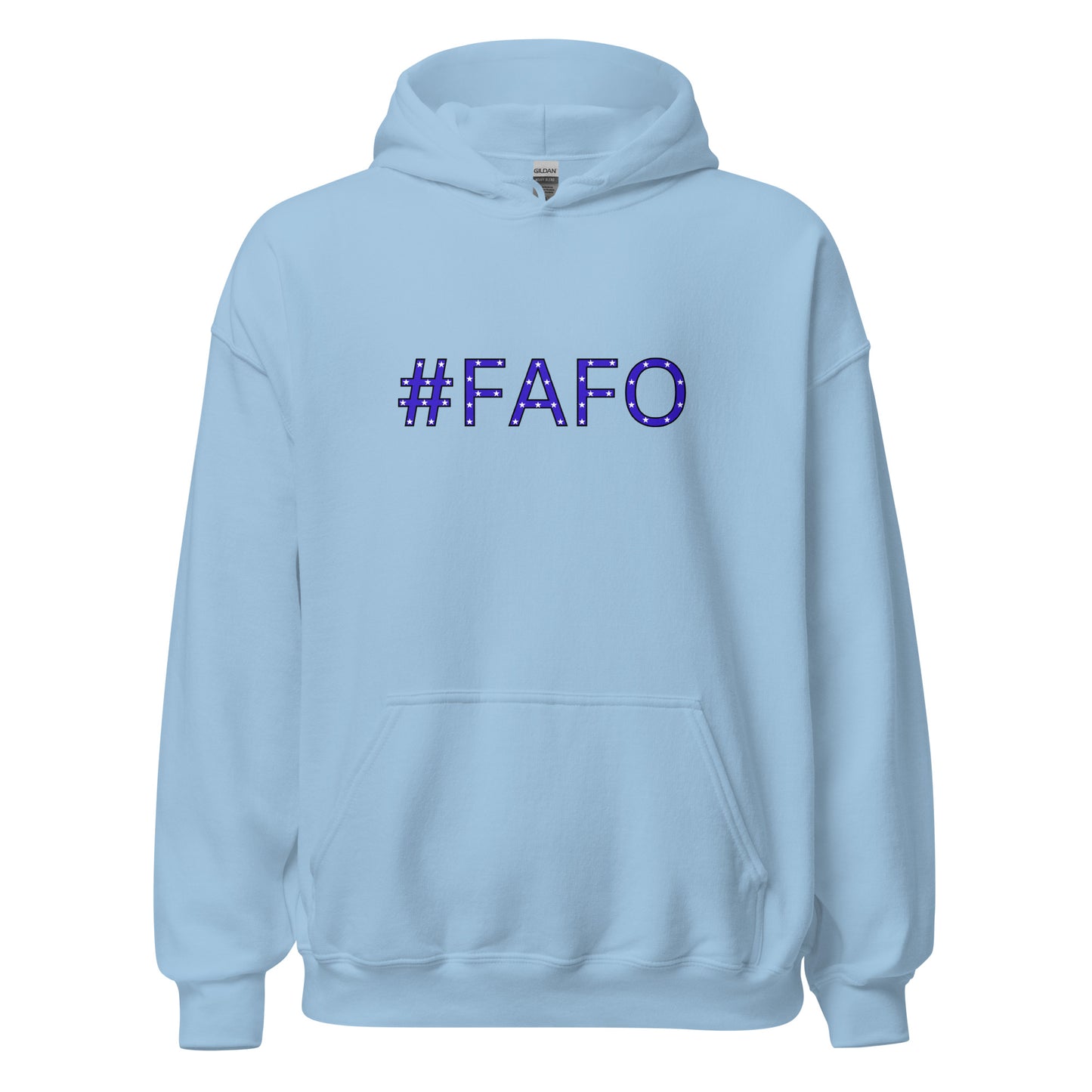 #FAFO - Unisex Hoodie Shirts & Tops Woke American Apparel Light Blue S