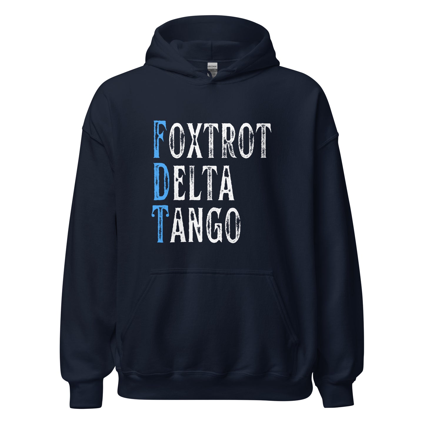 Foxtrot Delta Tango - Unisex Hoodie Shirts & Tops Woke American Apparel Navy S