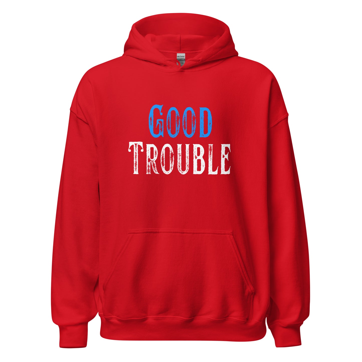 Good Trouble - Unisex Hoodie Shirts & Tops Woke American Apparel Red S