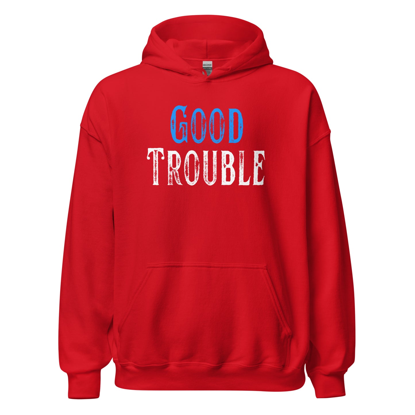 Good Trouble - Unisex Hoodie Shirts & Tops Woke American Apparel Red S