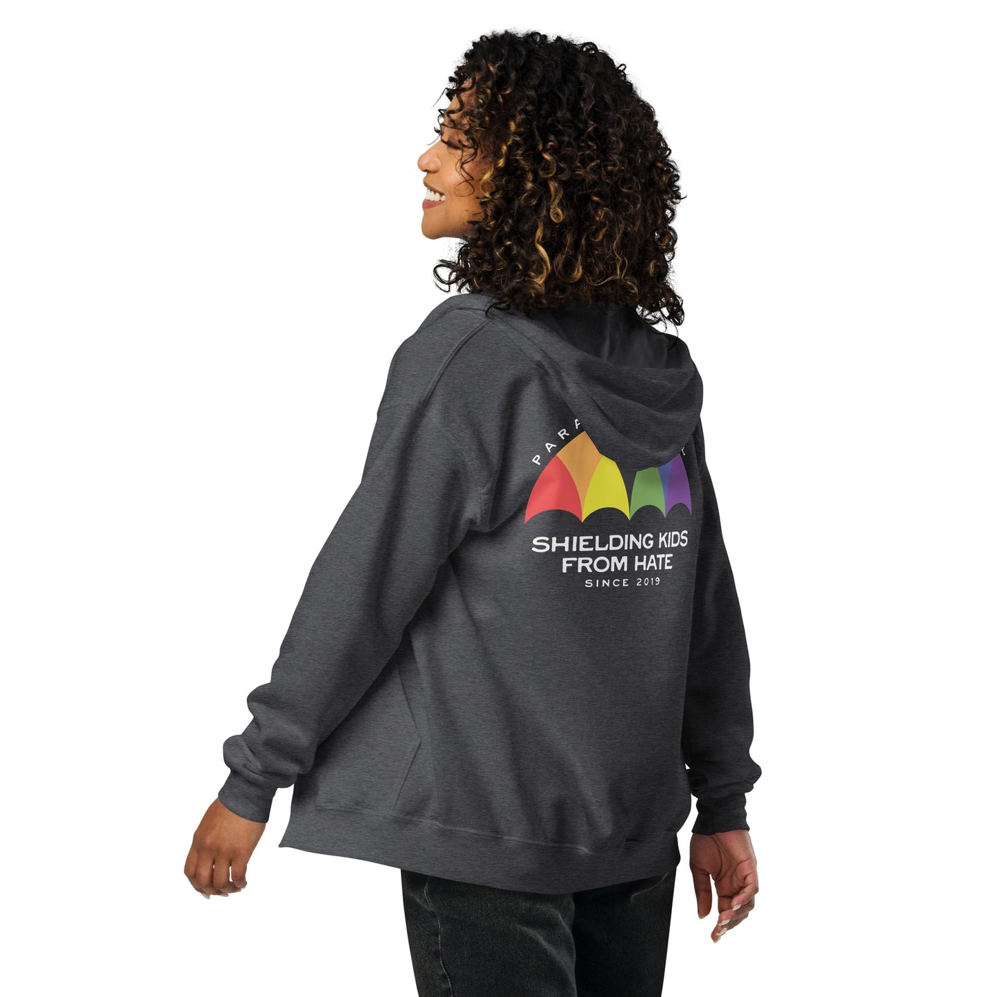 Parasol Patrol - Unisex Zip Hoodie Shirts & Tops Woke American Apparel